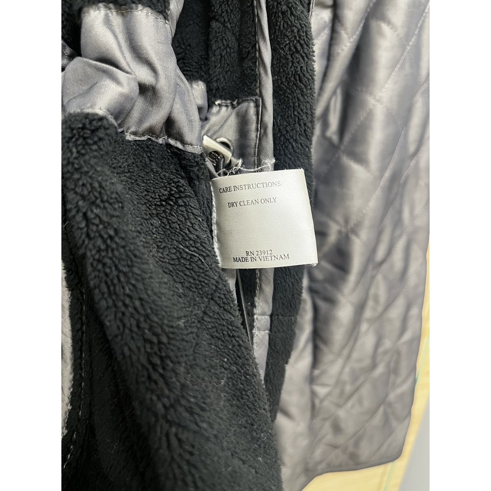 Pendleton Jacket Womens Medium Black Quilted Flee… - image 6